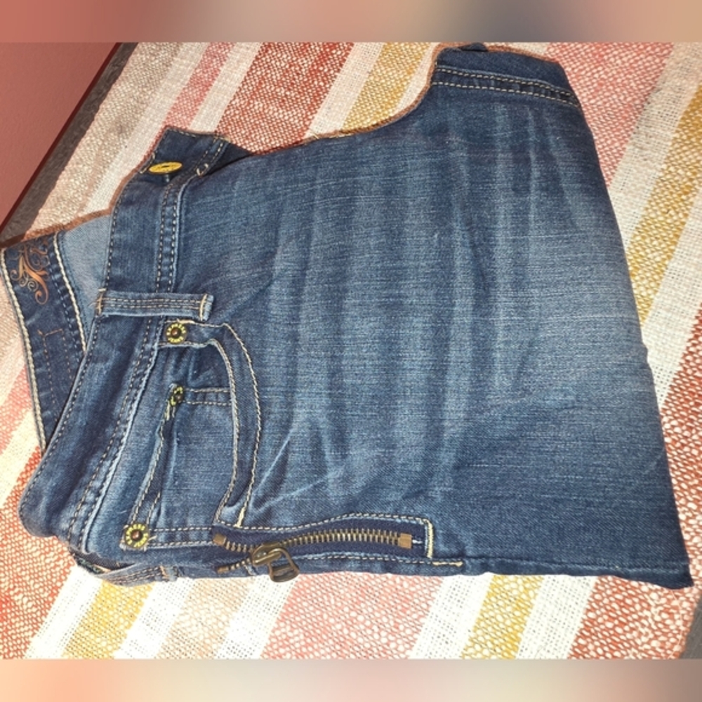 Express Straight Leg Jeans Blue
